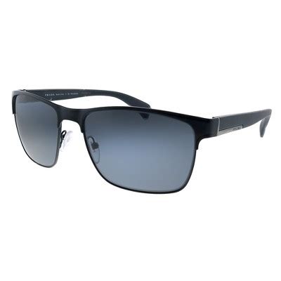 Prada PR 51OS Polarized 1BO5Z1 Sunglasses in Matte Black 